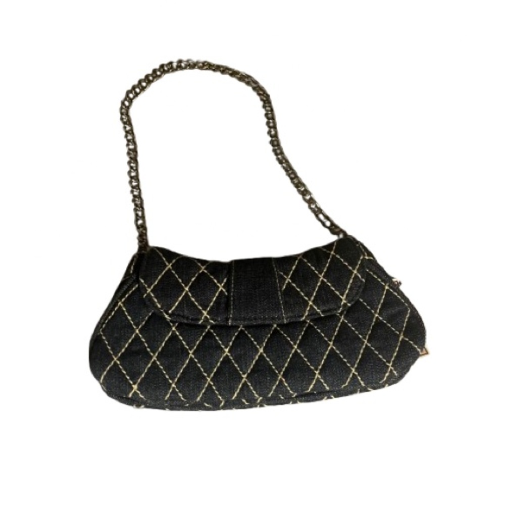 Vera Bradley Denim Quilted Mini Bag with Silver Chain - Picture 3 of 3